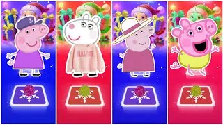 Grandpa Pig Vs Suzy Sheep Pig Vs Granny Pig Vs Babe Pig || Tiles Hop Coffin Dance🎶