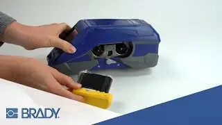 BradyPrinter M611 Mobile Printer - How to load ribbon cartridges and material rolls