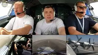 REAL Men at Work:  World's largest Turboprop An-22 lifted up by pure muscles!!! [AirClips]