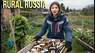 Day From My Life in a SIBERIAN VILLAGE: Went Mushrooms Picking 🍄, Big Shopping & New Barn