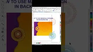 HOW TO USE MANDALA DESIGN IN BACKGROUND #photoshop #coreldraw #graphicdesign