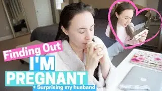 PREGNANCY TEST + SURPRISING MY HUSBAND!