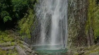 Fantail Falls drone footage, Mt Aspiring National Park, New Zealand