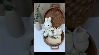 Snuggles and Giggles - Miffy Personalized Baby Gift Basket 💕 #babygift #babygiftset #newborngift