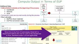 Production Cost Report Part 1 - Equivalent Units of Production