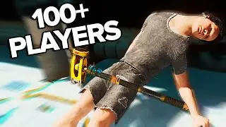 I put 100 Rust players on a Train - EngineFall