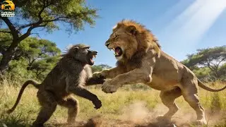 Lion and baboon attacks: A battle for dominance | Animal World