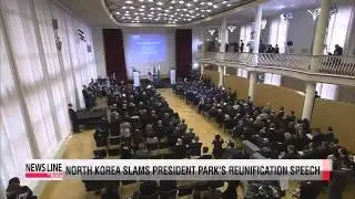 North Korea denounces President Park's reunification speech
