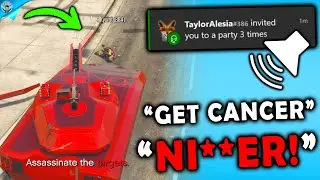 Defeating god mode griefers on GTA Online! (VOICE CHAT RAGE!)