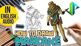 [DRAWPEDIA] КАК НАРИСОВАТЬ *НОВЫЙ* СКИН MANCAKE из FORTNITE - ПОШАГОВЫЙ УРОК РИСОВАНИЯ