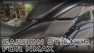 how to install sticker CARBON 3D for nmax
