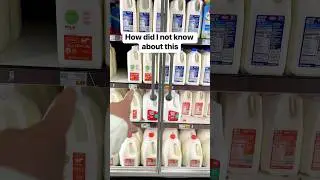 Color codes for milk bottles at the grocery #milk #grocerystore #groceryshopping #dairyfarming