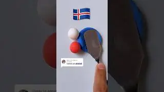 Mixing the 🇮🇸 Iceland flag colors 🔵⚪🔴 &hellip; Guess the result! 🤔🎨✨#ColorMixing #FlagMixing #ASMRArt