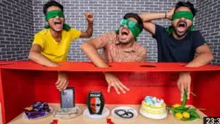 Hand in the Hole Challenge- Blindfold 🤣| Gone Hilarious @CrazyXYZ