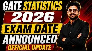 GATE Statistics 2026 Exam Date Announced | Official Update || Mathstats @8810409392