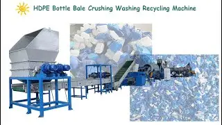 HDPE Milk Shampoo Bottle Bale Washing Recycling Machine