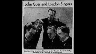 And When I Die - The Last Long Mile Sung By John Goss Baritone Rare 78 rpm
