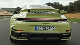 2026 Porsche 911 Turbo S T-Hybrid (711HP) - Track Footage & SOUND - Cartagena Yellow