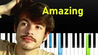Rex Orange County - AMAZING  (Piano tutorial)