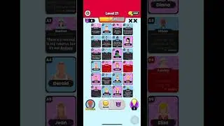 Clue master - Level 21 - HARD LEVEL!! #mobilegame