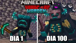 SOBREVIV&Iacute; 100 D&Iacute;AS SIENDO UN WARDEN en MINECRAFT HARDCORE