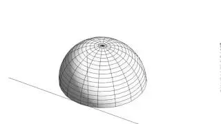 Oscillating droplet in translation: contact angle 90&deg;