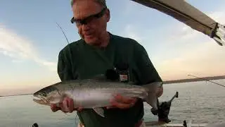 2020 08 13: Trolling Cayuga for Salmon and Rainbow