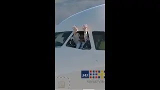 Friendly Pilots at Salzburg Airport #shorts #pilot #funny #wave #friendly #aviationlovers #aviation