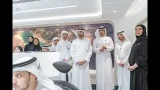 حمدان بن محمد يتابع انطلاق رحلة أول رائد فضاء إماراتي إلى محطة الفضاء الدولية