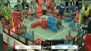 2015 VRC Math Q175 - 5369 7261A vs 5081C 8828 - 67 to 60 - VEX Worlds 2015 - Math Division