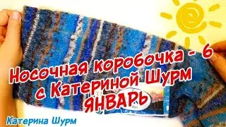 НОСОЧНАЯ КОРОБОЧКА - 6 с Катериной Шурм | Январь | связать носки спицами |совместный проект |вязание