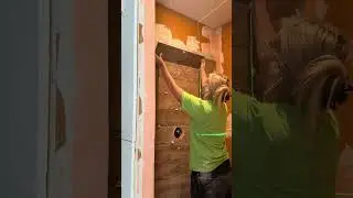 How to build a shower with ZERO experience! 😬 #diy #diybathroom