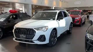 Glacier White Metallic 2025 Audi Q3 45 S line Premium Plus