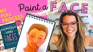 Step by Step! Watercolor FACE Painting Tutorial