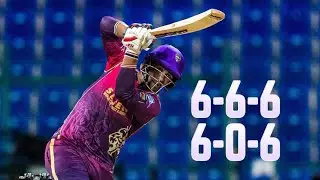 hazratullah zazai five sixes in over /zazai power in T10 league 2024