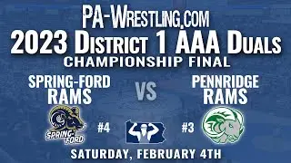 2023-02-04 Pennridge vs Spring-Ford (District 1 AAA Duals championship final)