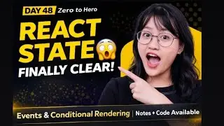 React State, Events & Conditional Rendering Explained 🔥 | React Hooks Tutorial for Beginners