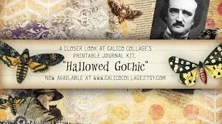 Printable Journal Kit Hallowed Gothic by Calico Collage