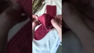 Пятка как фабричная. Вяжем бумеранг