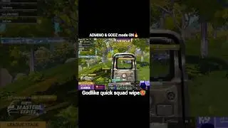 Quick squad wipe by Godlike admino & godz🔥#BGMS #BGMS2025 #esportskablockbuster #godz #admino