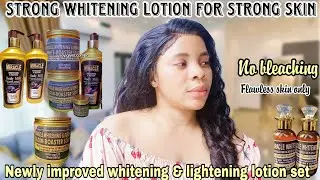 Effective strong whitening lotion set combo for stubborn skin✅| miracle whitening repair lotion set