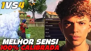 MELHOR SENSIBILIDADE COM E SEM DPI ATUALIZADA PARA DAR FULL VERMELHO! FREE FIRE - K7 FF