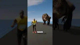 T-Rex vs Human Race