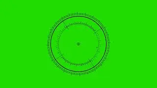 Futuristic Sci Fi Lock On Sniper Target on a Green Screen Background