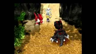Digimon World - Getting Tyranomon to the City 1080p
