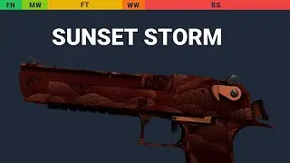 Desert Eagle Sunset Storm 弐 - Skin Float And Wear Preview