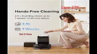 roborock Q7 Max+ Robot Vacuum and Mop with Auto-Empty Dock Pure, Hands-Free Cleaning