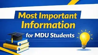 Most important information for MDU students