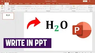 Как написать H2O в Microsoft PowerPoint