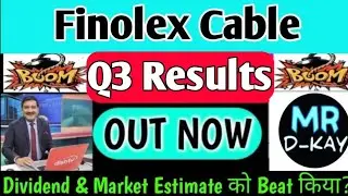 Finolex Cables share latest news 🔥 Finolex cable Q3 results 2026 | Finolex cable Share